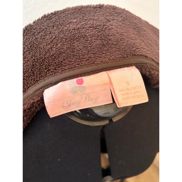 Jay Day Brown Polyester Fur Zip up Jacket - Picture 7 of 10